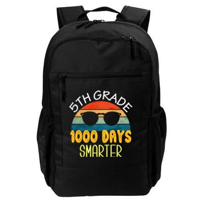 1000 Days Smarter Fifth 5th Grade Teacher Student Of School Daily Commute Backpack