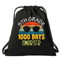 1000 Days Smarter Fifth 5th Grade Teacher Student Of School Drawstring Bag