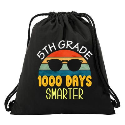 1000 Days Smarter Fifth 5th Grade Teacher Student Of School Drawstring Bag