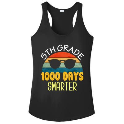 1000 Days Smarter Fifth 5th Grade Teacher Student Of School Ladies PosiCharge Competitor Racerback Tank