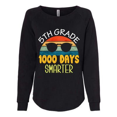 1000 Days Smarter Fifth 5th Grade Teacher Student Of School Womens California Wash Sweatshirt