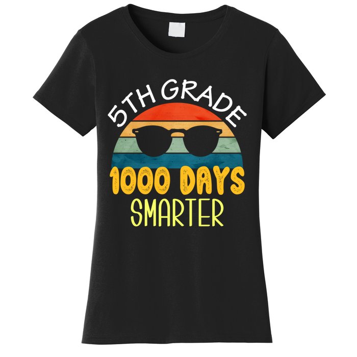 1000 Days Smarter Fifth 5th Grade Teacher Student Of School Women's T-Shirt