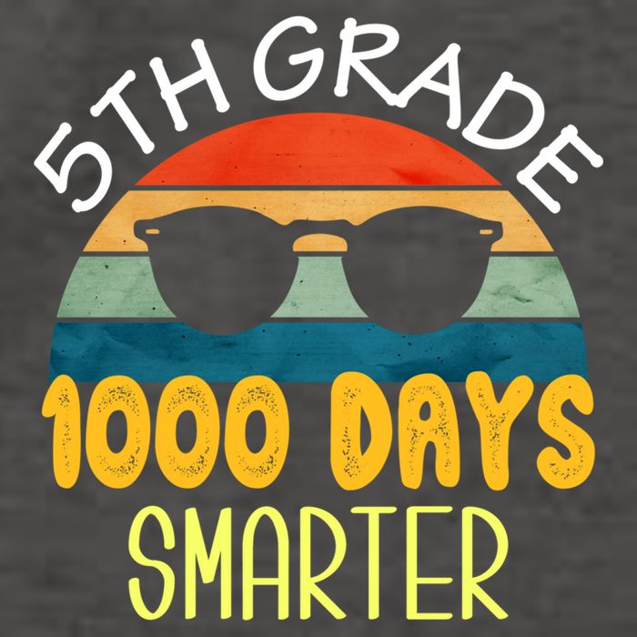 1000 Days Smarter Fifth 5th Grade Teacher Student Of School Vector Backpack
