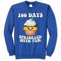 100 Days Sprinkled With Fun Cupcake 100th Day Of School Gift Tall Sweatshirt