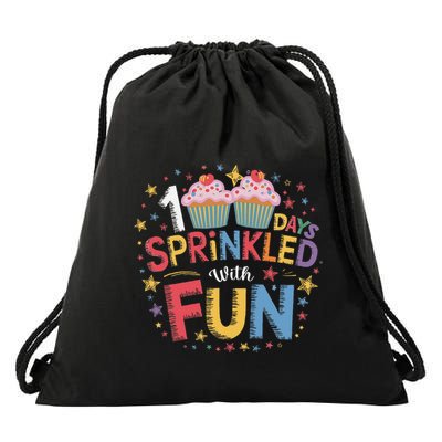 100 Days Sprinkled With Fun Cupcake 100th Day Of School Drawstring Bag