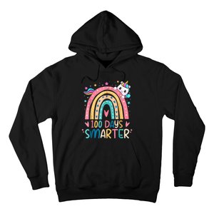 100 Days Smarter Unicorn 100th Day Of School Hoodie