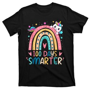 100 Days Smarter Unicorn 100th Day Of School T-Shirt