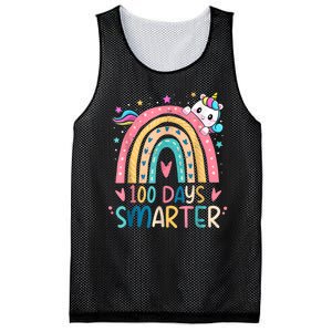 100 Days Smarter Unicorn 100th Day Of School Mesh Reversible Basketball Jersey Tank