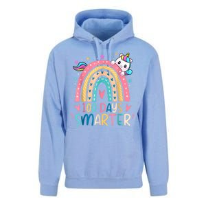 100 Days Smarter Unicorn 100th Day Of School Unisex Surf Hoodie