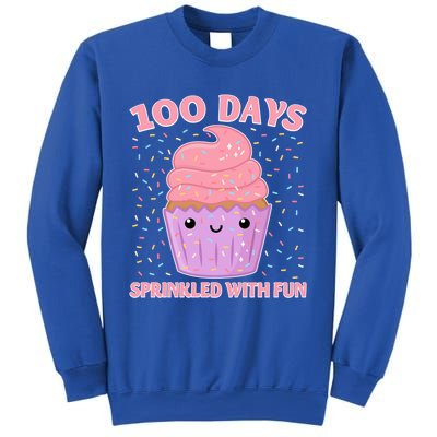 100 Days Sprinkled With Fun Cupcake 100th Day Of School Gift Sweatshirt