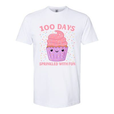 100 Days Sprinkled With Fun Cupcake 100th Day Of School Gift Softstyle® CVC T-Shirt