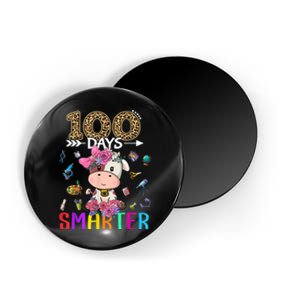 100 Days Smarter Cute Cow  Happy 100th Day of school  Magnet