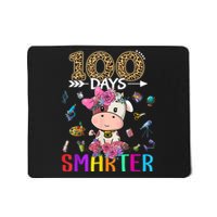 100 Days Smarter Cute Cow  Happy 100th Day of school  Mousepad