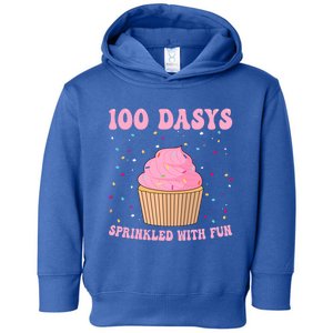 100 Days Sprinkled With Fun Cupcake 100th Day Of School Gift Toddler Hoodie