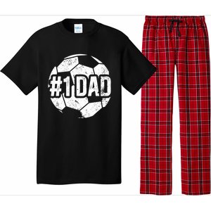 #1 Dad Soccer Dad Of A Soccer Player Dad Soccer Father Gift Pajama Set