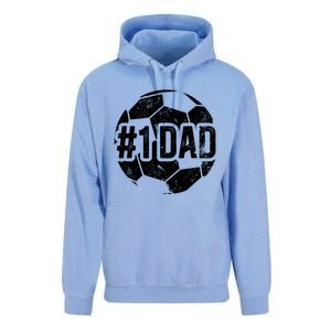 #1 Dad Soccer Dad Of A Soccer Player Dad Soccer Father Gift Unisex Surf Hoodie