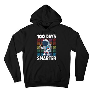 100 Days Smarter Space Astronaut 100th Day School Boy Hoodie