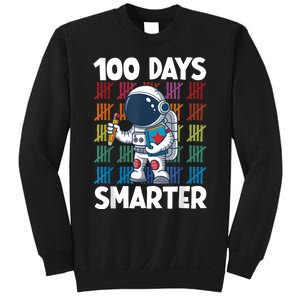 100 Days Smarter Space Astronaut 100th Day School Boy Sweatshirt