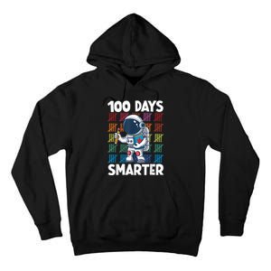 100 Days Smarter Space Astronaut 100th Day School Boy Tall Hoodie