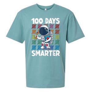 100 Days Smarter Space Astronaut 100th Day School Boy Sueded Cloud Jersey T-Shirt