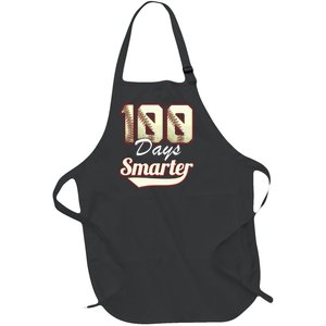 100 Days Smarter Baseball 100th Day Students And Teachers Full-Length Apron With Pockets