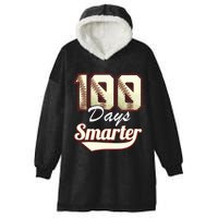 100 Days Smarter Baseball 100th Day Students And Teachers Hooded Wearable Blanket