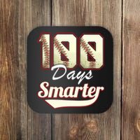 100 Days Smarter Baseball 100th Day Students And Teachers Coaster