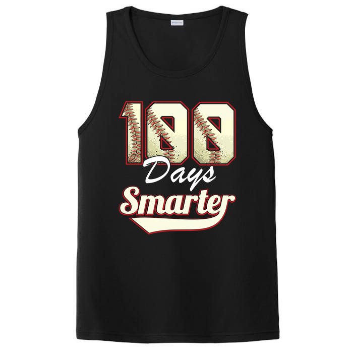 100 Days Smarter Baseball 100th Day Students And Teachers PosiCharge Competitor Tank