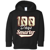 100 Days Smarter Baseball 100th Day Students And Teachers Toddler Hoodie