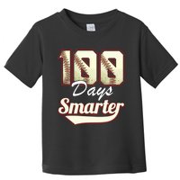 100 Days Smarter Baseball 100th Day Students And Teachers Toddler T-Shirt