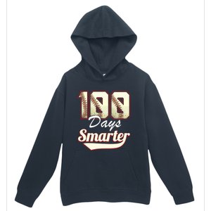 100 Days Smarter Baseball 100th Day Students And Teachers Urban Pullover Hoodie