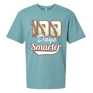 100 Days Smarter Baseball 100th Day Students And Teachers Sueded Cloud Jersey T-Shirt