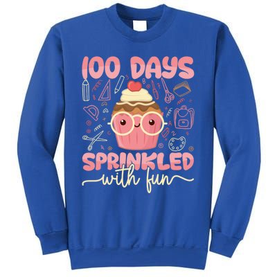 100 Days Sprinkled With Fun Cupcake 100th Day School Gift Meaningful Gift Sweatshirt