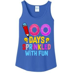 100 Days Sprinkled With Fun Cupcake 100th Day Teachers Meaningful Gift Ladies Essential Tank