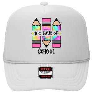 100th Day Student Cute 100  High Crown Mesh Back Trucker Hat