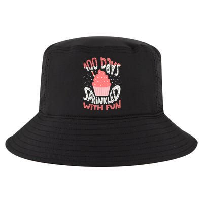 100 Days Sprinkled With Fun Cupcake 100th Days Of School Cool Gift Cool Comfort Performance Bucket Hat