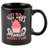 100 Days Sprinkled With Fun Cupcake 100th Days Of School Cool Gift 11oz C Handle Ceramic Mug