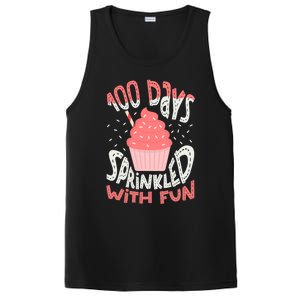 100 Days Sprinkled With Fun Cupcake 100th Days Of School Cool Gift PosiCharge Competitor Tank