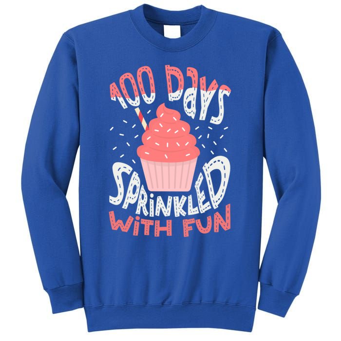 100 Days Sprinkled With Fun Cupcake 100th Days Of School Cool Gift Sweatshirt