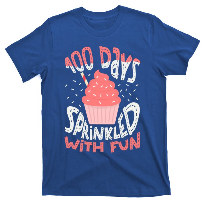 100 Days Sprinkled With Fun Cupcake 100th Days Of School Cool Gift T-Shirt