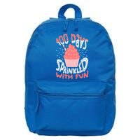 100 Days Sprinkled With Fun Cupcake 100th Days Of School Cool Gift 16 in Basic Backpack