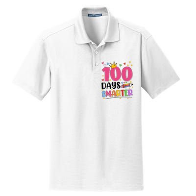 100 Days Smarter 100th Day Of School Dry Zone Grid Polo