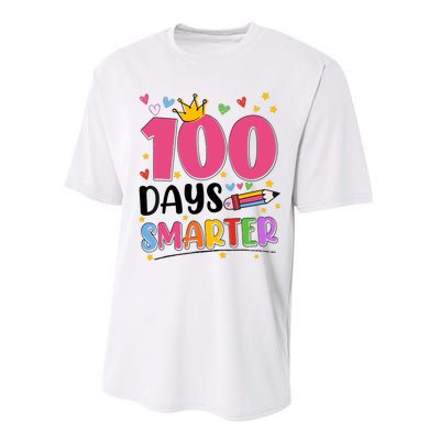 100 Days Smarter 100th Day Of School Performance Sprint T-Shirt