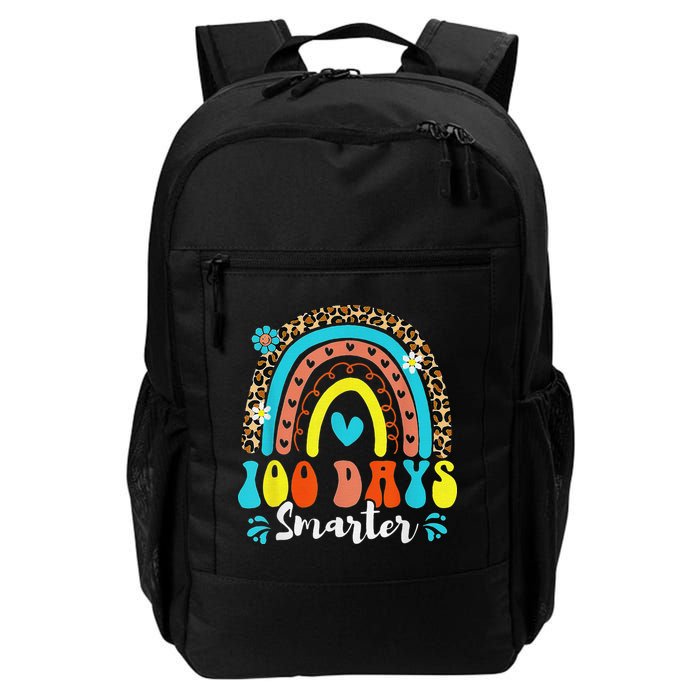 100 Days Smarter Rainbow Leopard Happy 100th Day Of School Backpack