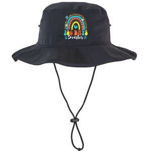 100 Days Smarter Rainbow Leopard Happy 100th Day Of School Legacy Cool Fit Booney Bucket Hat