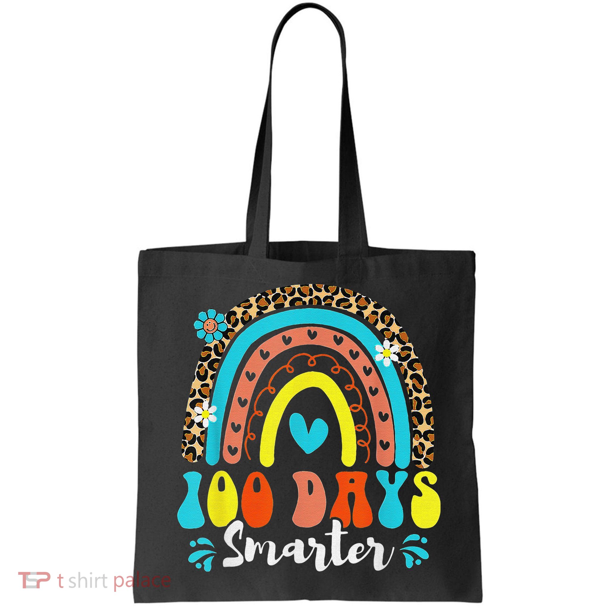 100 Days Smarter Rainbow Leopard Happy 100th Day Of School Bag