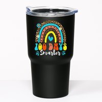 100 Days Smarter Rainbow Leopard Happy 100th Day Of School Tumbler