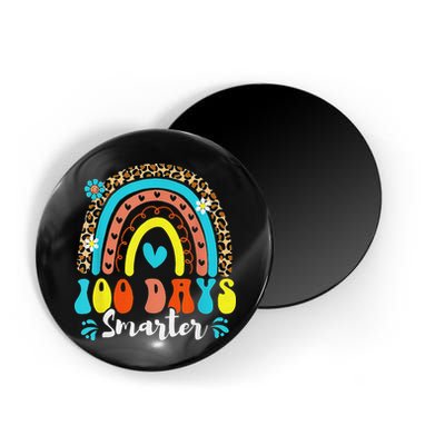 100 Days Smarter Rainbow Leopard Happy 100th Day Of School Magnet