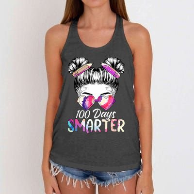 100 Days Smarter Messy Bun Women's Knotted Racerback Tank