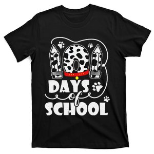 101 Days Smarter Teacher 100 Days Of School Dalmatian Dog T-Shirt